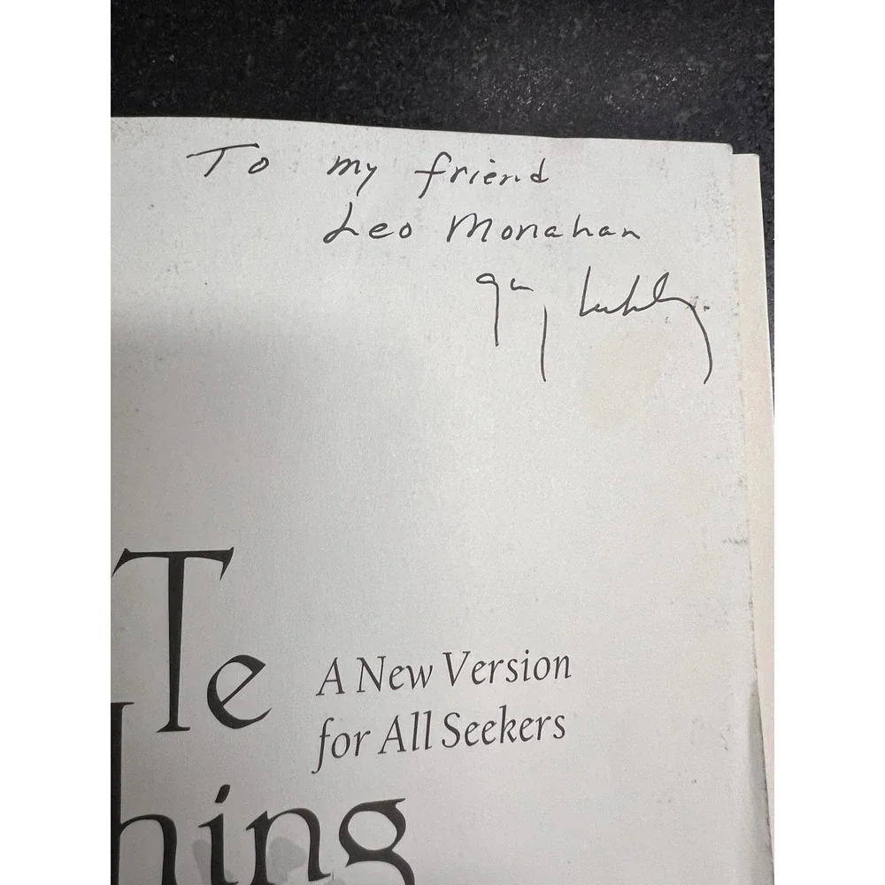Tao Te Ching: A New Version for‎ All Seekers by Guy Leekley Signed By Author